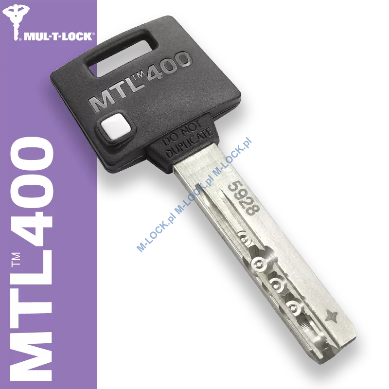 MUL-T-LOCK MTL 400 / Classic PRO, dorobienie klucza do karty (profil 5928, 2928, 3828, 2838)