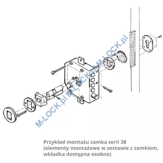 MOTTURA 38.620 zamek rozporowy na wkładkę patentową - 12