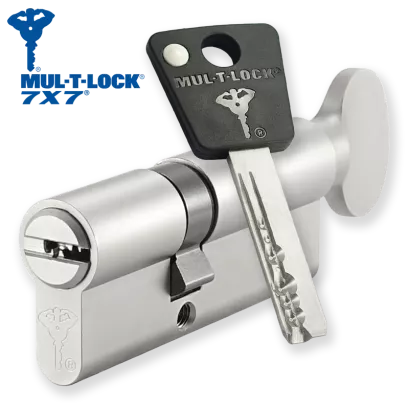 MUL-T-LOCK 7X7 30/45G1NN (75 mm), wkładka patentowa z gałką