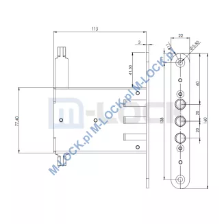 ROM-11, zamek pomocniczy do drzwi EJA-MET - 4