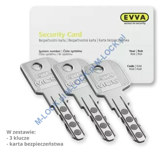 EVVA MCS 41/51NN (92 mm), wkładka patentowa do drzwi Dierre - 2