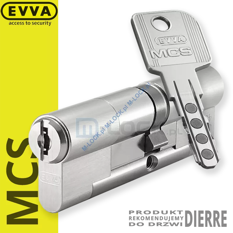 EVVA MCS 41/51NN (92 mm), wkładka patentowa do drzwi Dierre