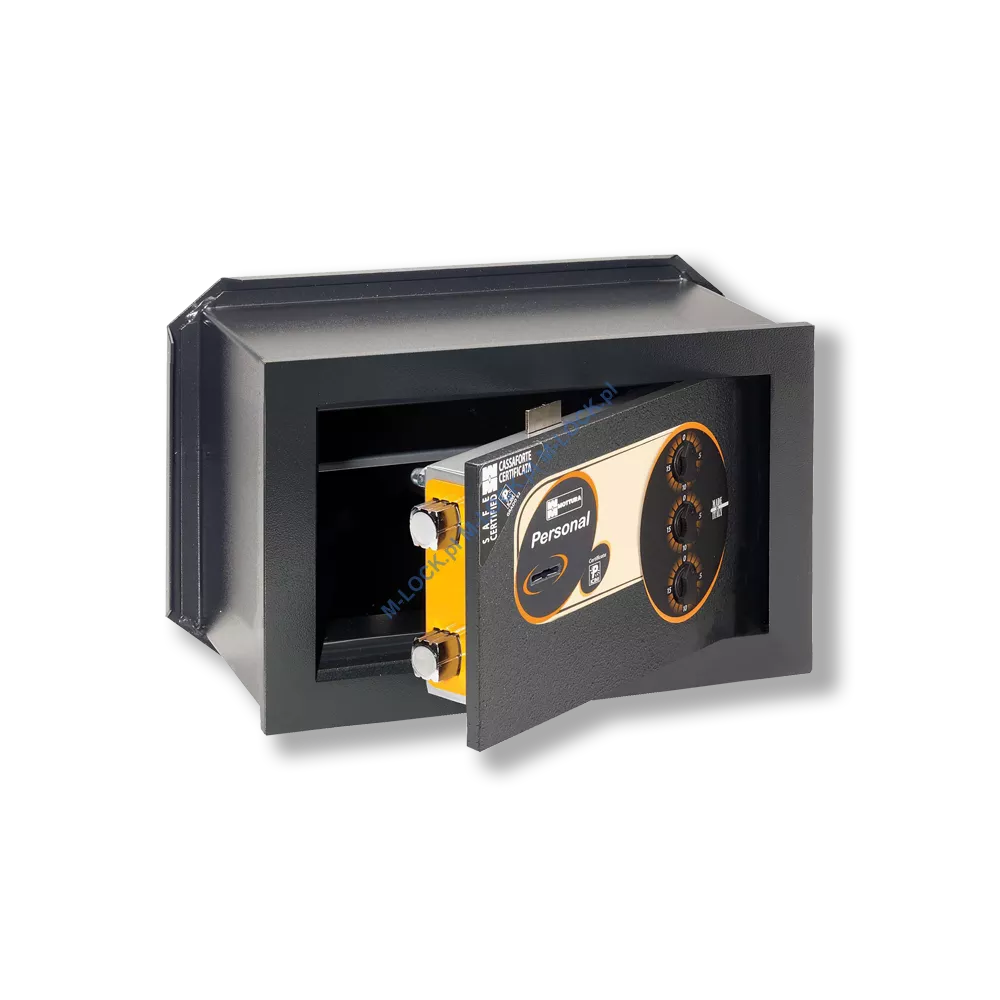 MOTTURA 11.2130 PERSONAL sejf ścienny z zamkiem kluczowym i mechanizmem szyfrowym (18 l)