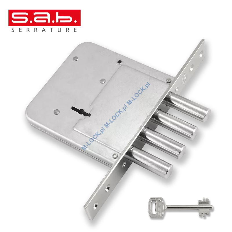 S.A.B. 4540-60N  zamek wpuszczany