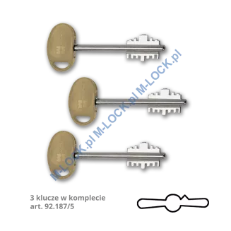 MOTTURA 54.797 zamek centralny-rozporowy, dwusystemowy (zależny) - 2
