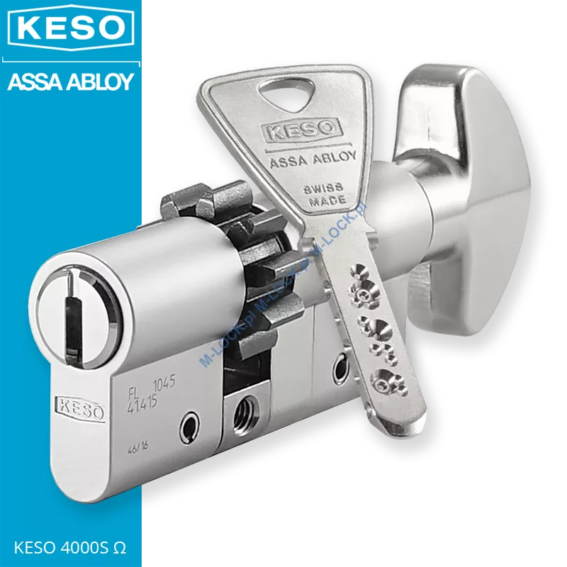 KESO 4000S Omega A.505 30/40G2ZN (70 mm), wkładka patentowa z pokrętłem