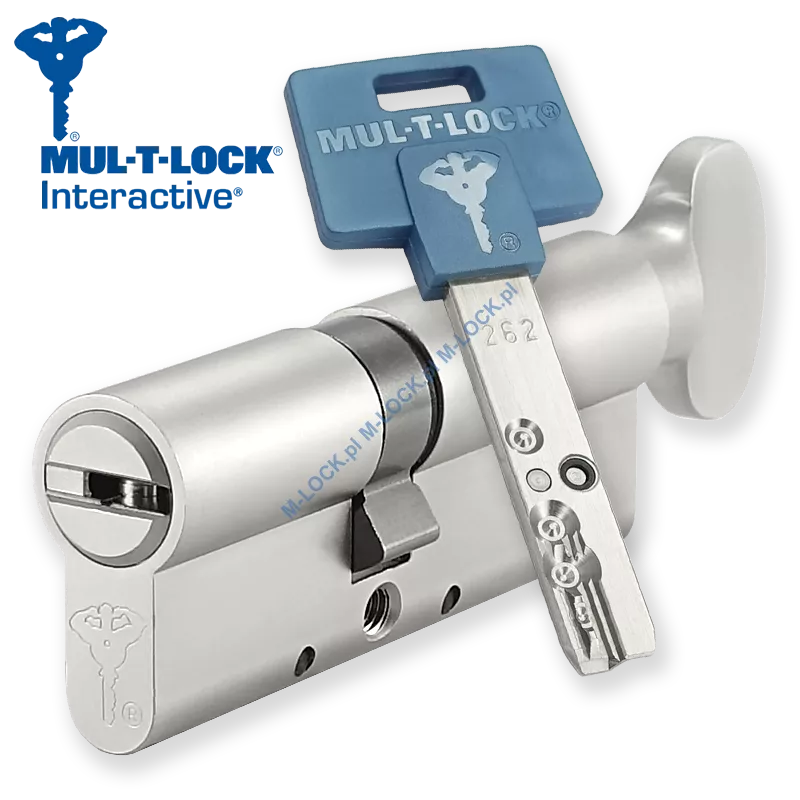 MUL-T-LOCK Interactive 35/45G1NN (80 mm), wkładka patentowa z pokrętłem