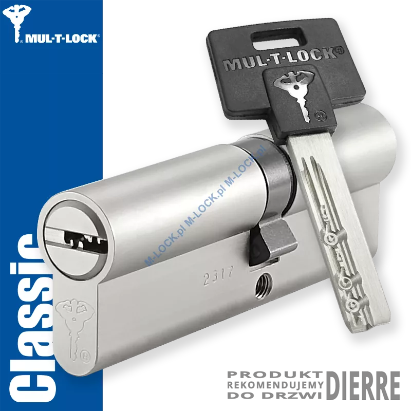 MUL-T-LOCK Classic 40/50NN (90 mm), wkładka patentowa do drzwi Dierre