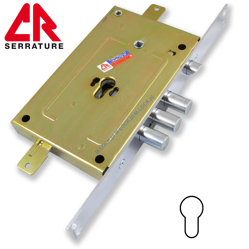 CR Serrature 2650PE.28N3/85 zamek centralny-rozporowy