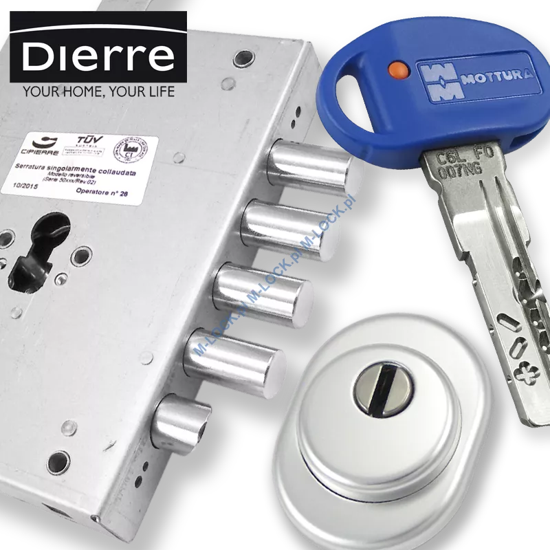 ZESTAW Nr 165A do drzwi Dierre - MOTTURA Champions Modular (montaż Warszawa)