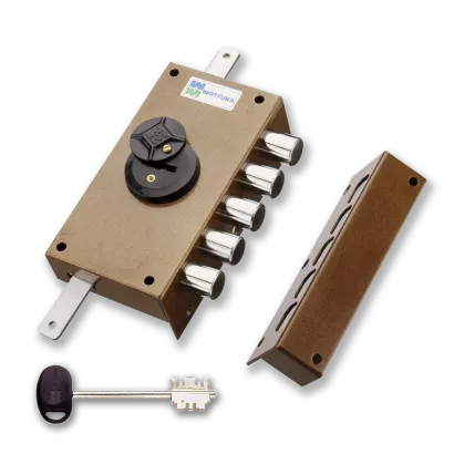 MOTTURA 20.527 zamek rozporowy na klucz dwupiórowy