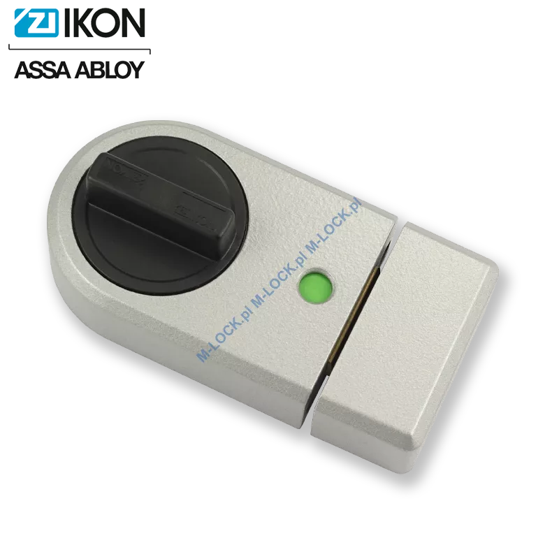 IKON 9131 (Assa-Abloy), zamek nawierzchniowy (kolor: srebrno-szary), bez cylindra