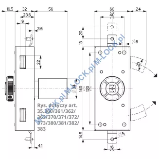 MOTTURA 35.381-SOTE zamek rozporowy na klucz typu POMPA - 5