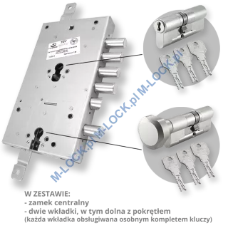 ZESTAW Nr 240B do drzwi Dierre - EVVA 4KS (montaż Warszawa) - 2