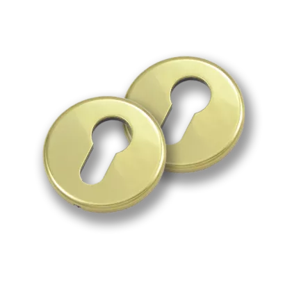 Rozetki na wkładkę do zamków S.A.B. seria 16xx, mosiądz