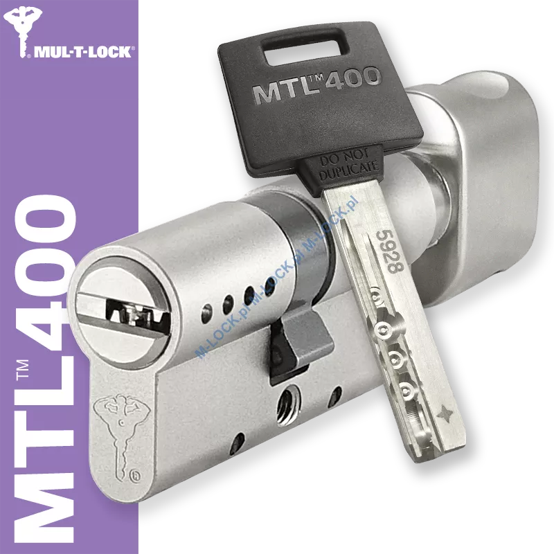 MUL-T-LOCK MTL 400 / Classic PRO 31/31G2NN (62 mm), wkładka patentowa z gałką