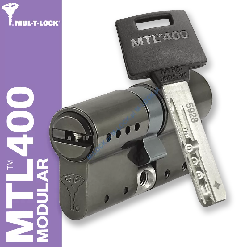MUL-T-LOCK MTL 400 Modular / Classic PRO 31/31NB (62 mm), wkładka patentowa - black nickel