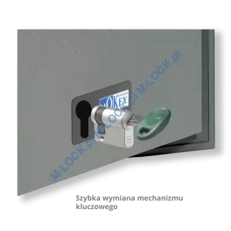 MOTTURA 10.HS6510 HOKEY sejf wolnostojący z zamkiem na wkładkę patentową (21 l) - 3