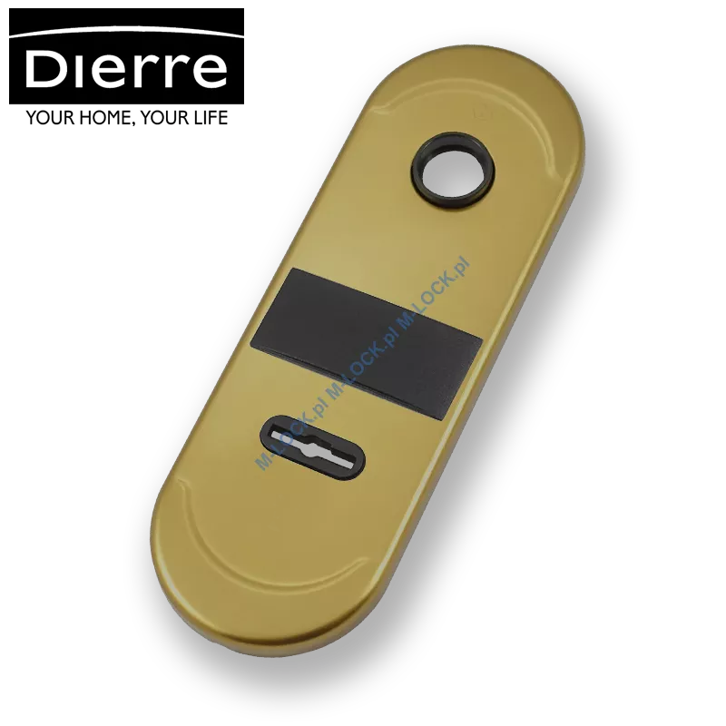 Dierre NEW CRETA, szyld wewnętrzny na klucz dwupiórowy, (brąz anodowany)