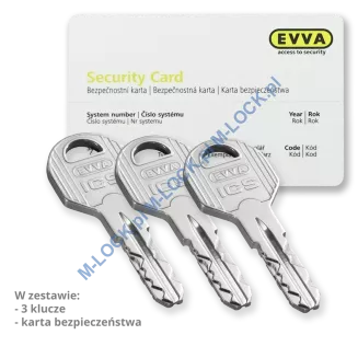 EVVA ICS 36/46ZN (82 mm), wkładka patentowa - 2