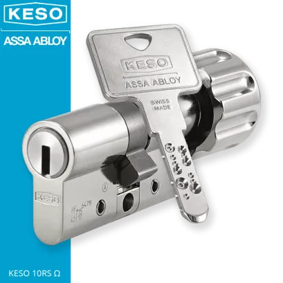 KESO 10RS Omega 30/30G1NN (60 mm), wkładka patentowa z gałką