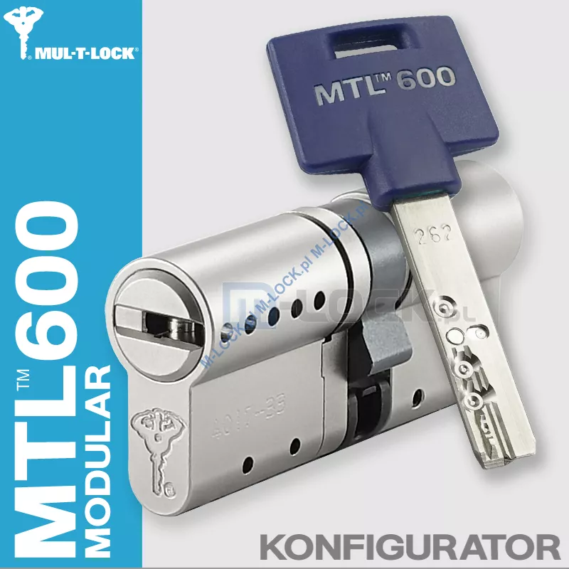 MUL-T-LOCK MTL 600 Modular / Interactive+, wkładka patentowa (konfigurator)