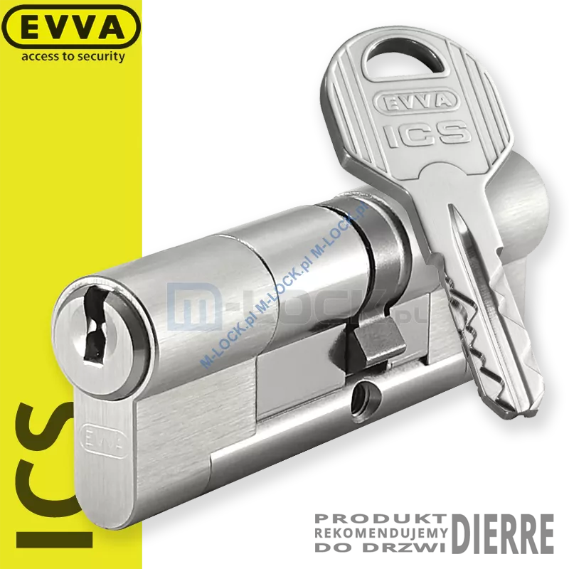 EVVA ICS 41/51NN (92 mm), wkładka patentowa do drzwi Dierre