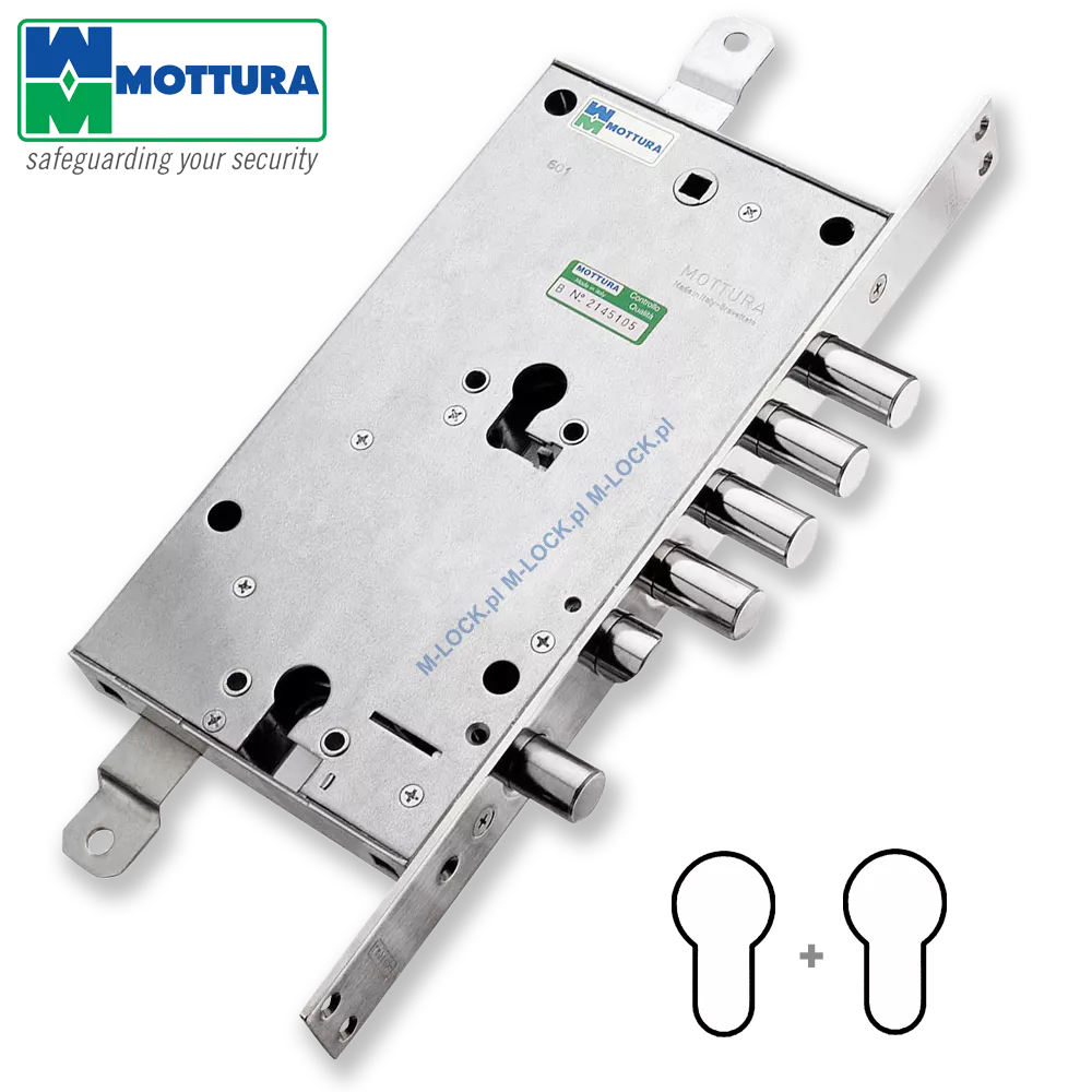 MOTTURA 85.789 zamek centralny-rozporowy, dwukluczowy (niezależny)