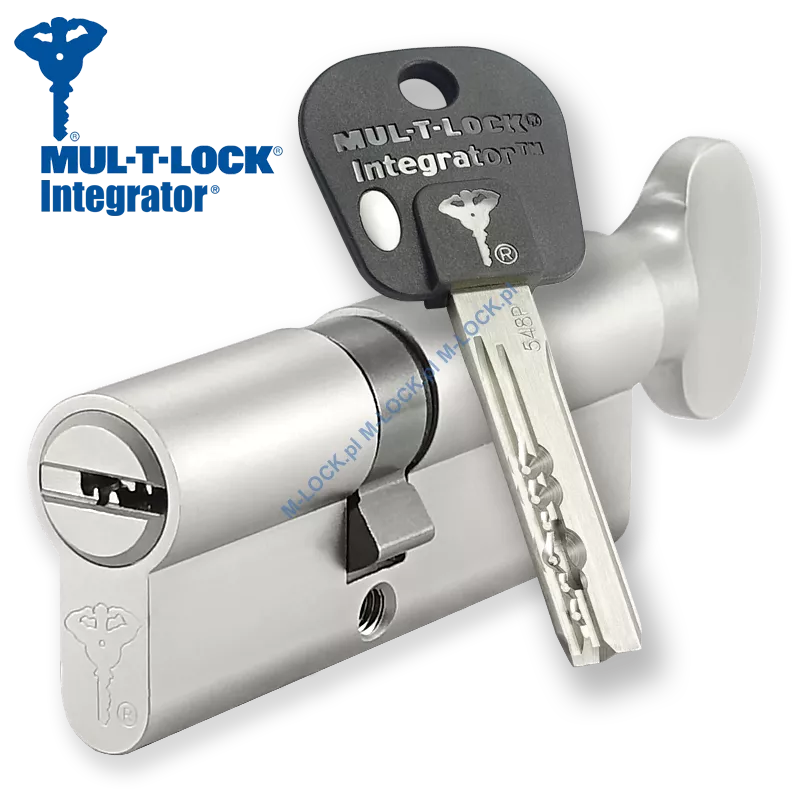MUL-T-LOCK Integrator 35/45G1NN (80 mm), wkładka patentowa z pokrętłem
