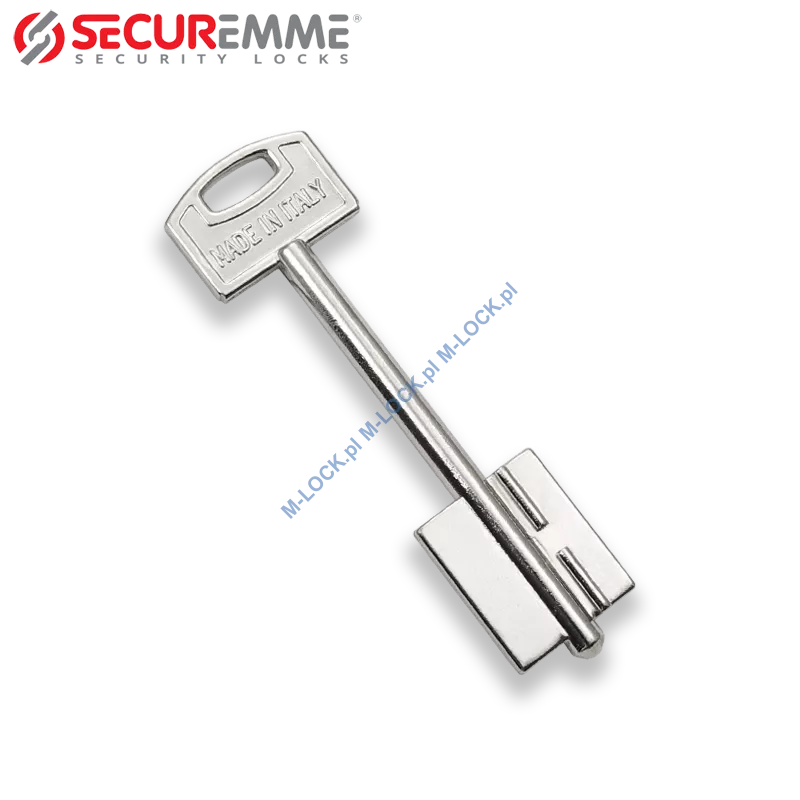 SECUREMME 40 mm, klucz surowy-dwupiórowy