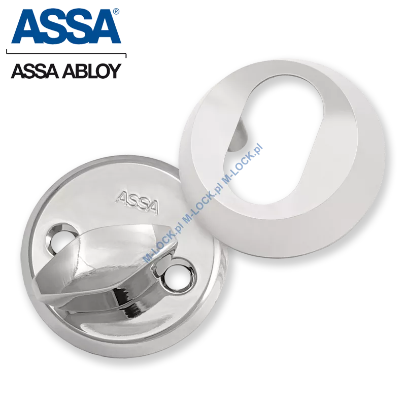 ASSA 256-16CR, komplet szyldów 16 mm (chrom błyszczący)