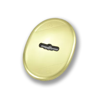 Rozeta na klucz MOTTURA 95.405OLV, mosiądz błyszczący