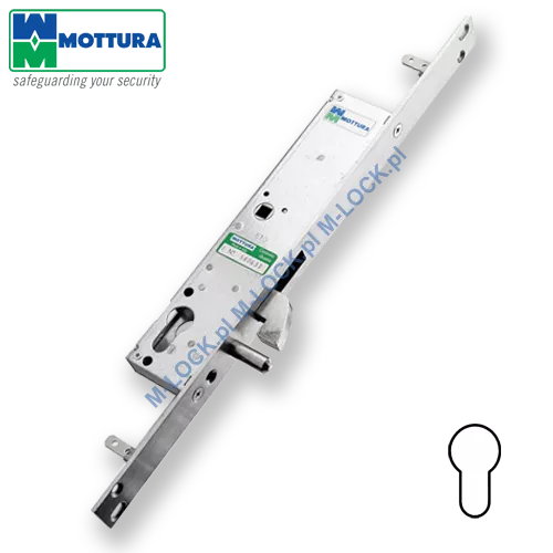 MOTTURA 47.305 zamek profilowy, rozporowy do drzwi przesuwnych