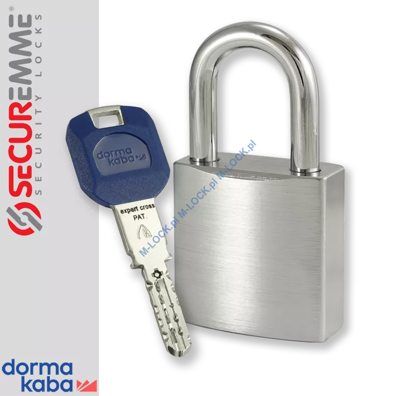 SECUREMME 7550XCS / DormaKaba EXPERT CROSS, kłódka hartowana