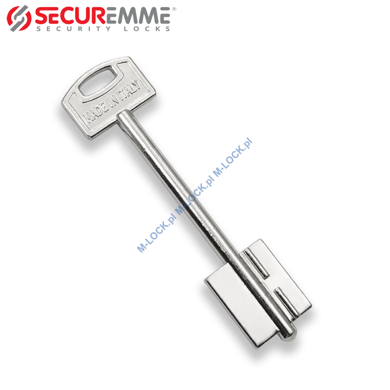 SECUREMME 50 mm, klucz surowy-dwupiórowy