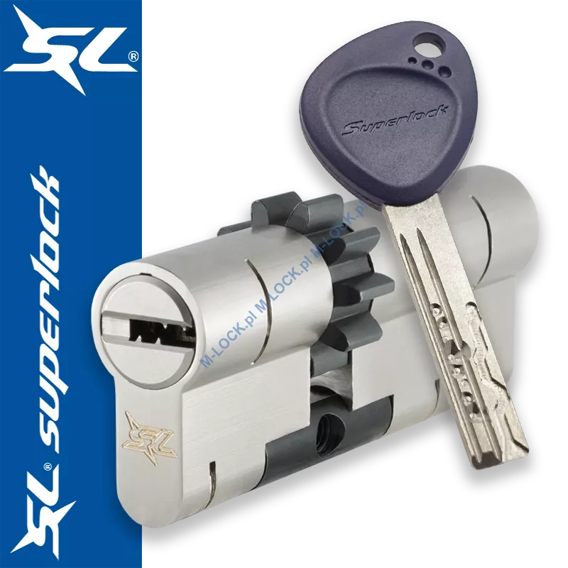 SuperLock 33/48ZN (81 mm), wkładka patentowa do drzwi WITEX Super-Lock (NOWY MODEL)