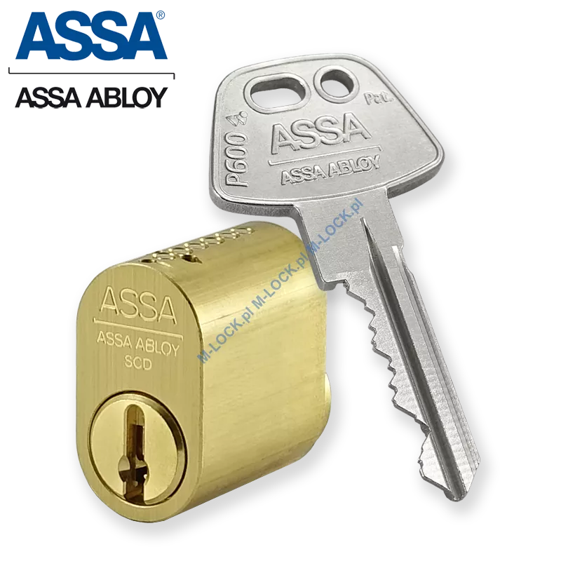 ASSA P601M, cylinder owalny (skandynawski), zewnętrzny