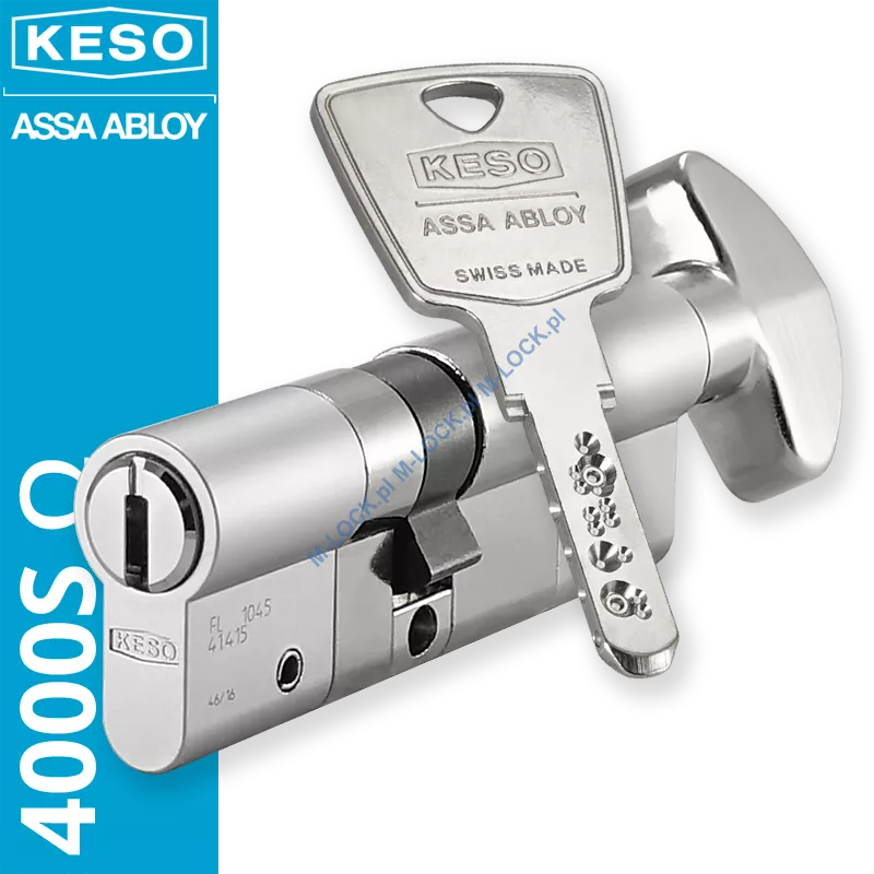 KESO 4000S Omega 40/50G2NN (90 mm), wkładka patentowa z pokrętłem