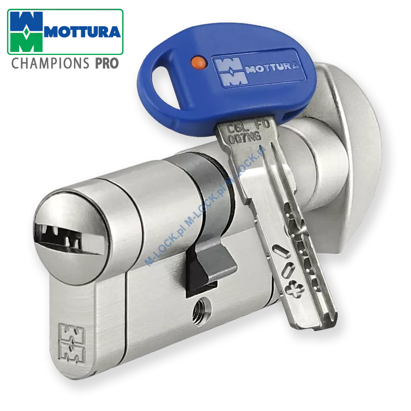 MOTTURA Champions PRO 31/31G1NN (62 mm), wkładka patentowa z pokrętłem