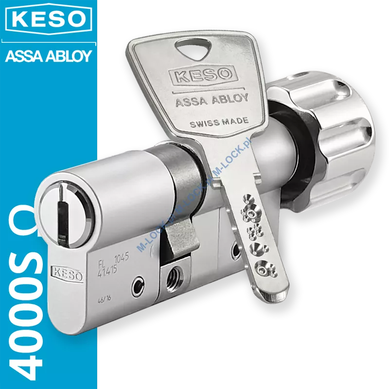 KESO 4000S Omega 30/40G1NN (70 mm), wkładka patentowa z gałką