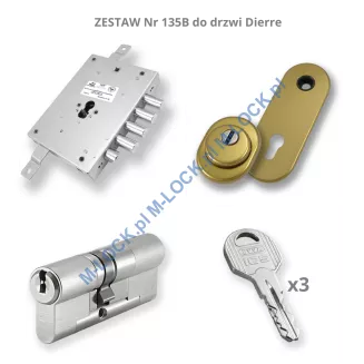 ZESTAW Nr 135B do drzwi Dierre - EVVA ICS (montaż Warszawa) - 2