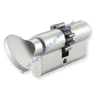 MUL-T-LOCK 7X7 30/30G1ZN (60 mm), wkładka patentowa z gałką - 3