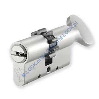 MUL-T-LOCK 7X7 30/30G1ZN (60 mm), wkładka patentowa z gałką - 2