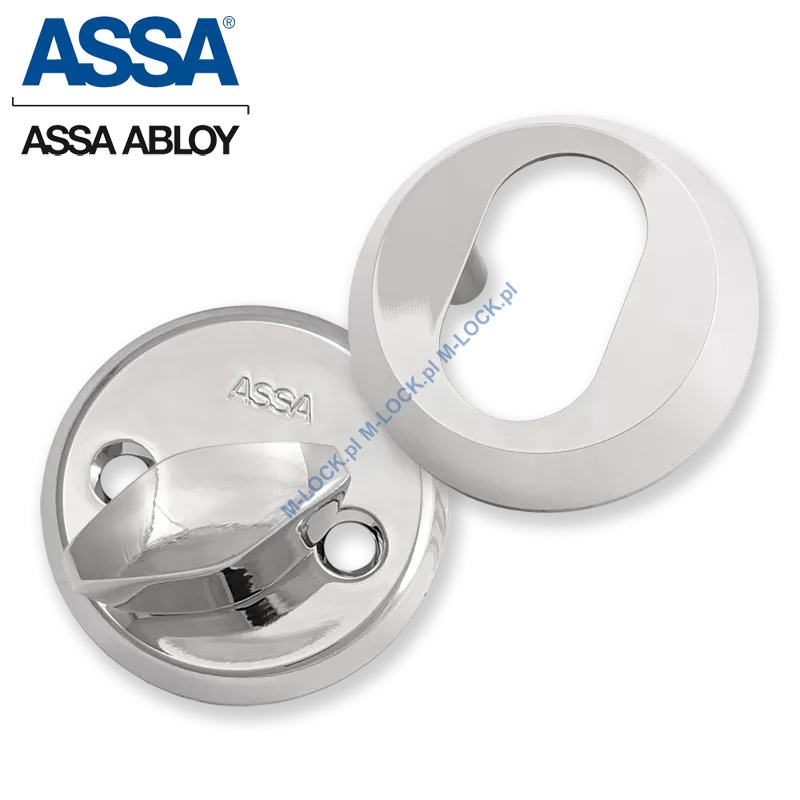 ASSA 256-11CR, komplet szyldów 11 mm (chrom błyszczący)