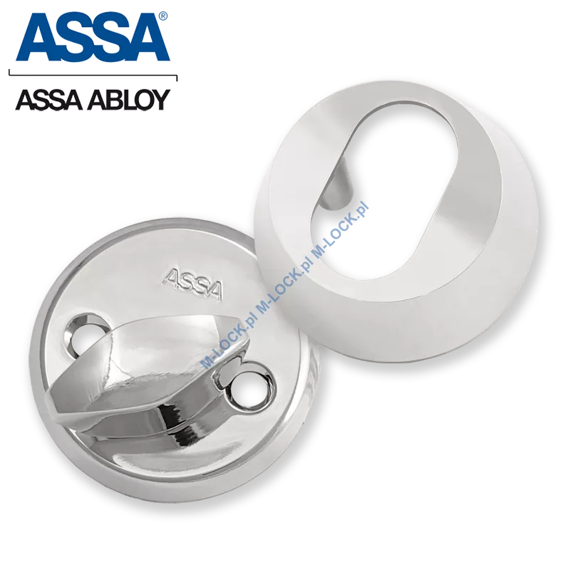 ASSA 256-21CR, komplet szyldów 21 mm (chrom błyszczący)