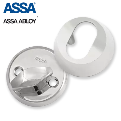ASSA 256-21CR, komplet szyldów 21 mm (chrom błyszczący)