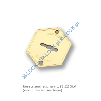 MOTTURA 20.511 zamek na klucz dwupiórowy z zatrzaskiem - 3