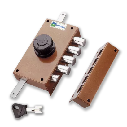 MOTTURA 30.437 zamek rozporowy na klucz typu POMPA z zatrzaskiem