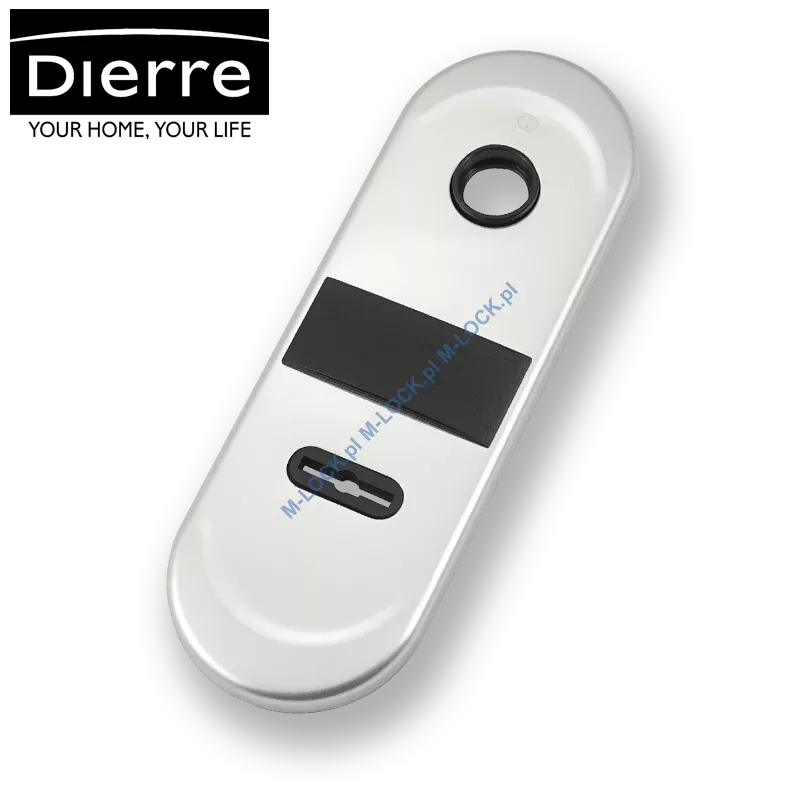 Dierre NEW CRETA, szyld wewnętrzny na klucz dwupiórowy, (chrom matowy)