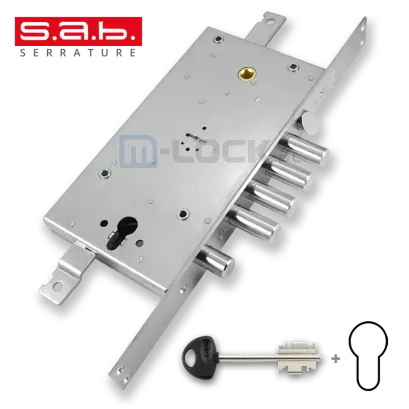 S.A.B. 1612.28N  zamek centralny-rozporowy, dwusystemowy